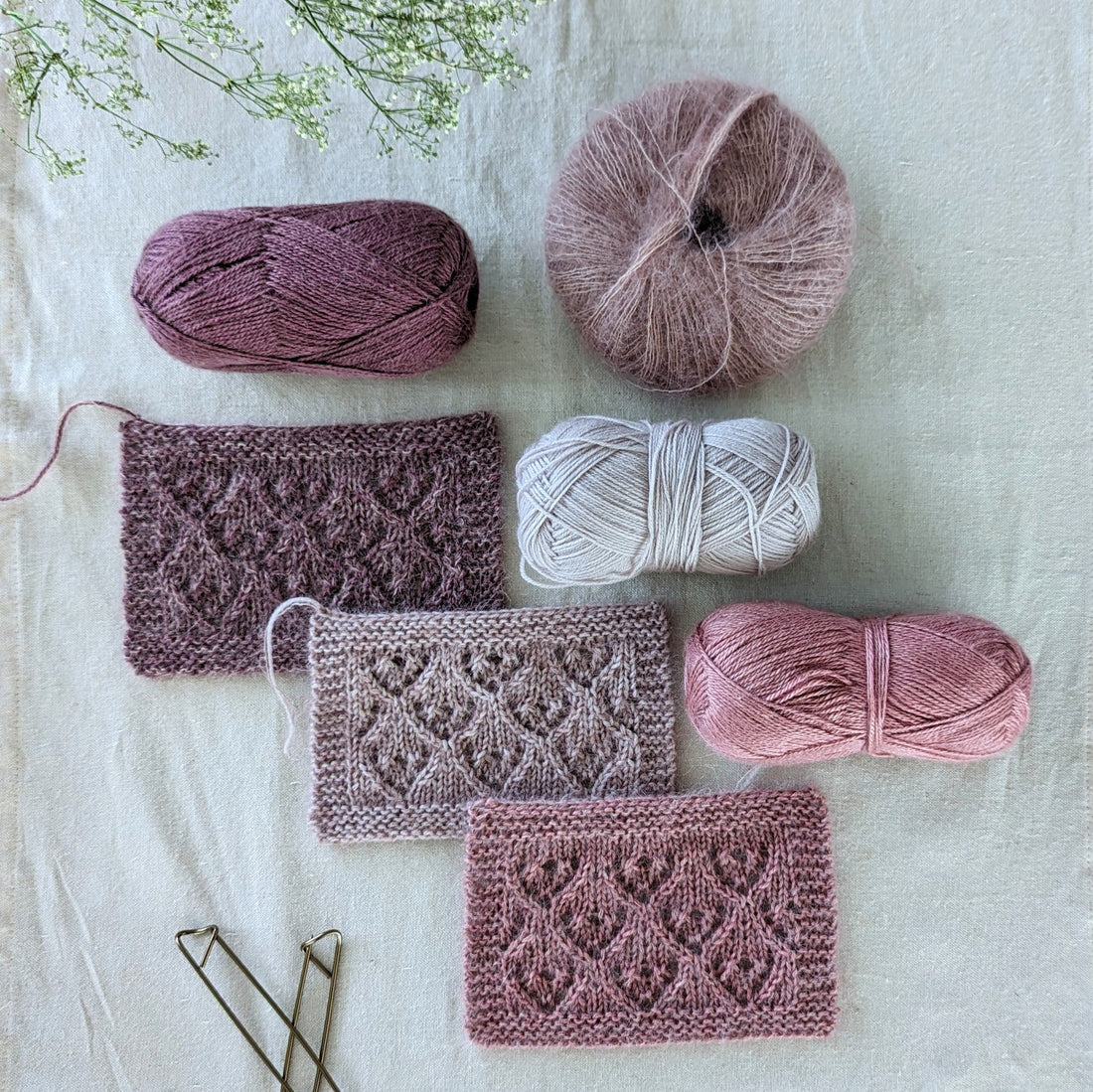 Wie kombiniert man Wolle mit Mohair?