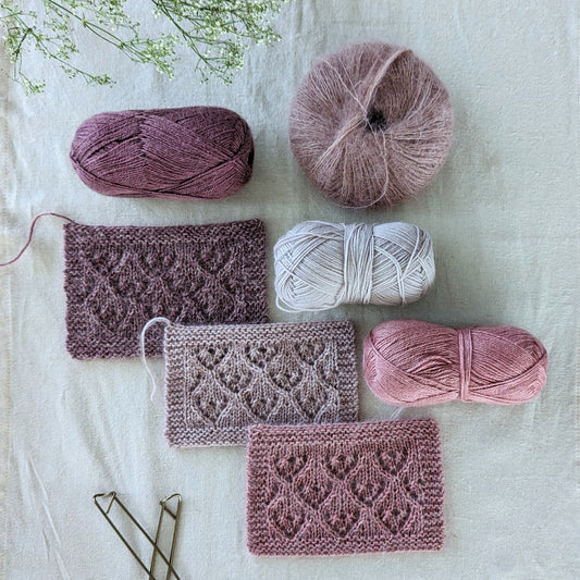 Wie kombiniert man Wolle mit Mohair?