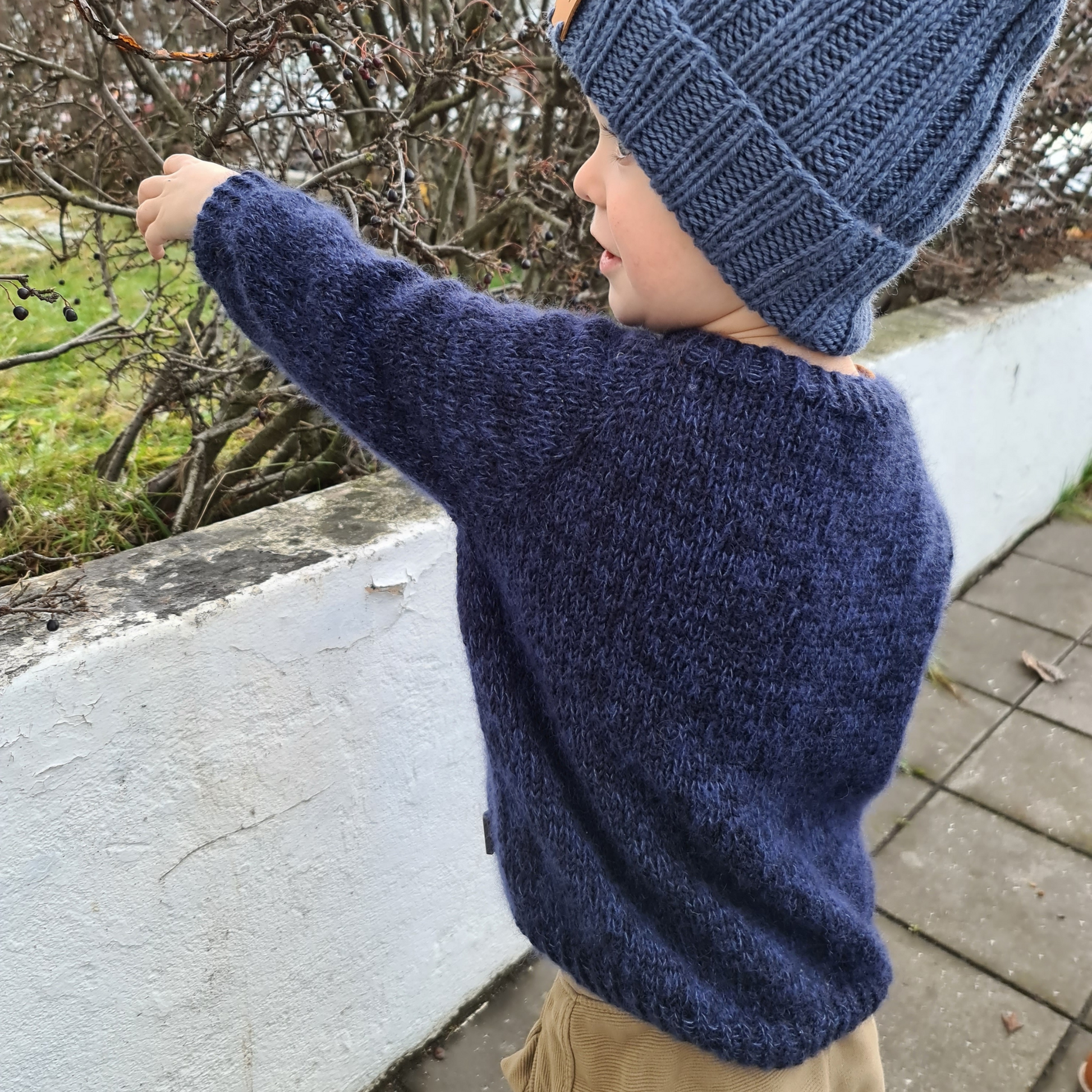 Sturmtief - Kinderpullover mit Mohair