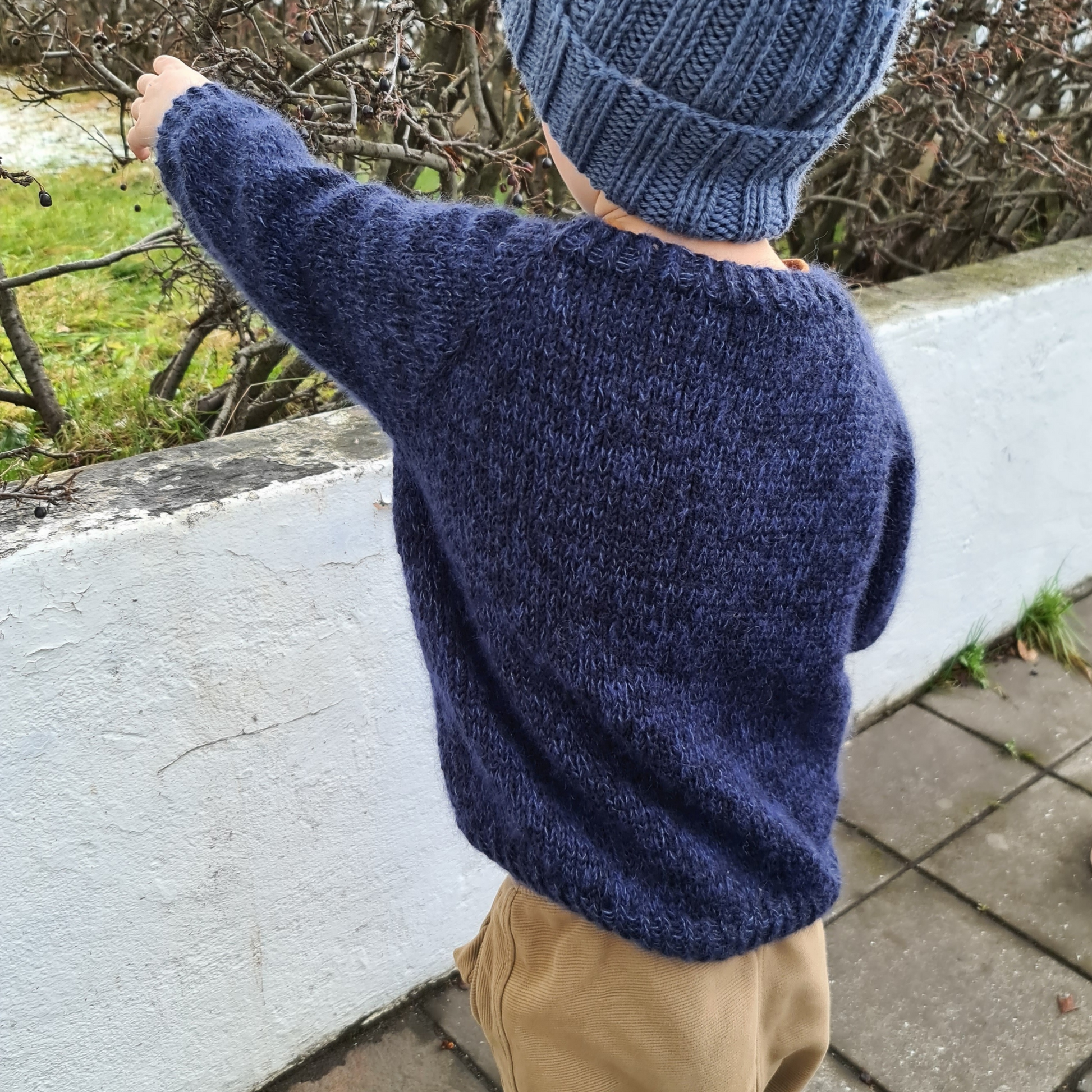 Sturmtief - Kinderpullover mit Mohair