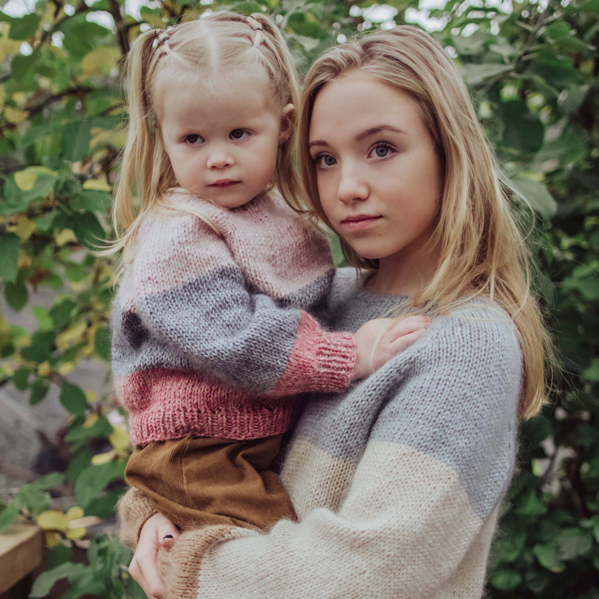 IDA - gestreifter Pullover für Kinder und Jugendliche mit Mohair