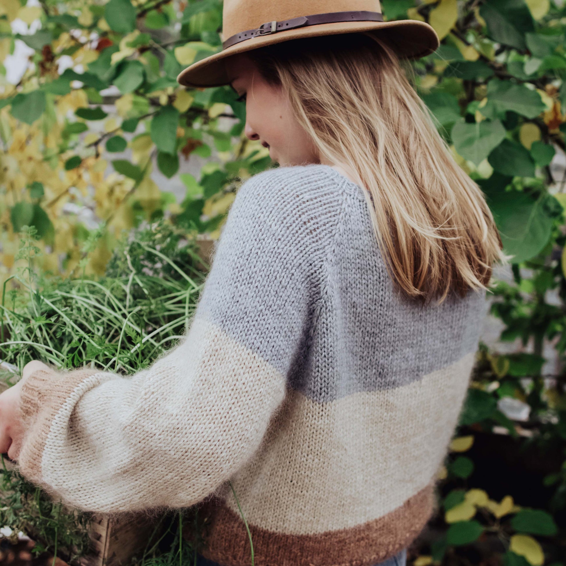 IDA - gestreifter Pullover für Kinder und Jugendliche mit Mohair